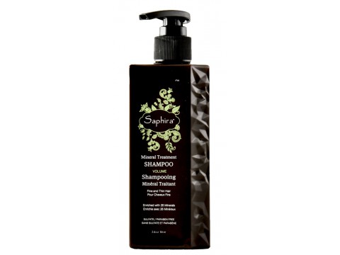 Saphira atstatomasis šampūnas plaukams Mineral Treatment Shampoo su Negyvosios jūros mineralais ir keratinu chemiškai pažeistiems plaukams 1000ml